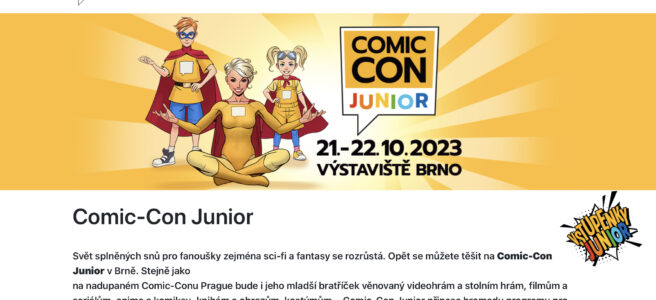 Comiccon Junior 2023 Brno