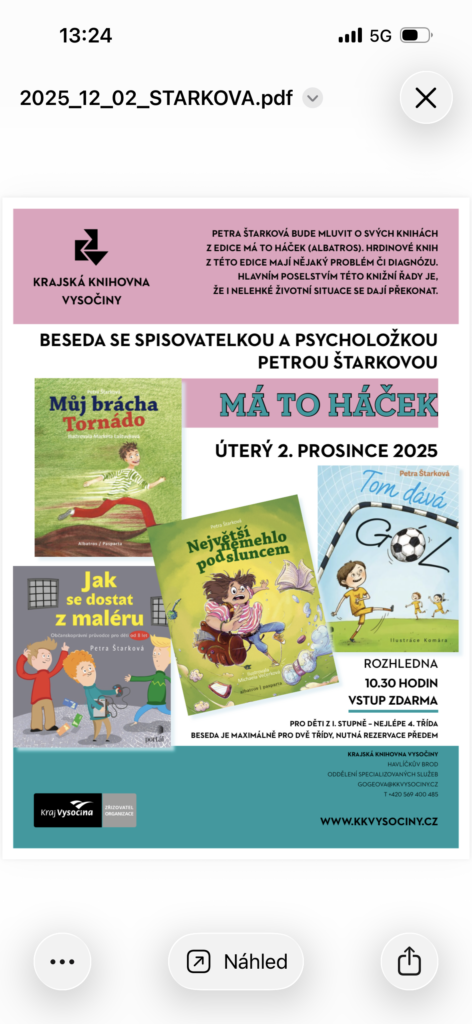 beseda se spiosvatelkou Petra Štarková