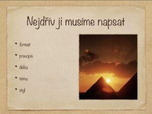 jak se píše povídka